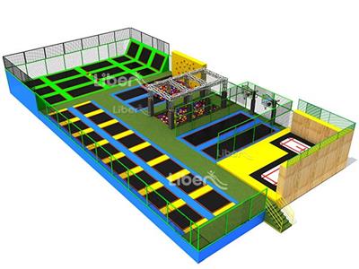 Kids Indoor Rectangular Trampoline Park Producer China